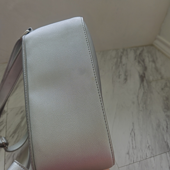 Danielle Nicole Silver Backpack with Tree and Horse Design